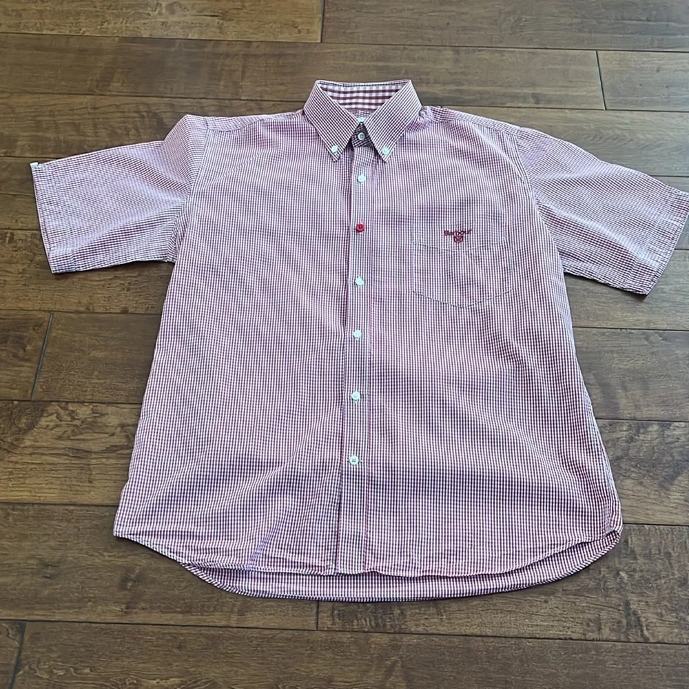 Barbour plaid Mens Buttons down Shirt Short Sleeves Size S - Picture 9 of 13